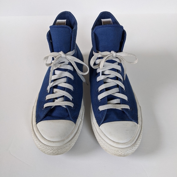 Converse Chuck Taylor ll Blue High Top Sneakers - Picture 6 of 10
